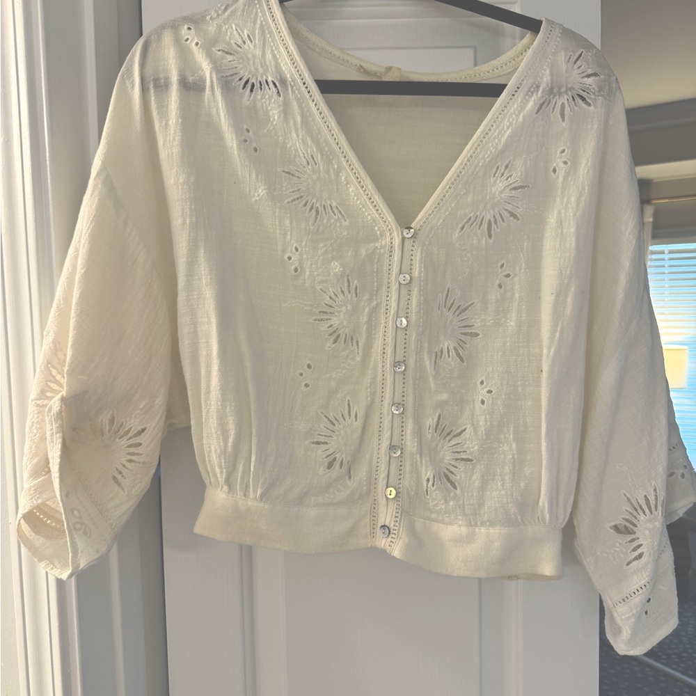 Vici Dolls Linen White Crop